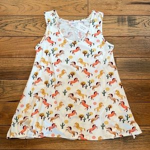 Lularoe Perfect Tank NWT-western, horses, cactus❤️